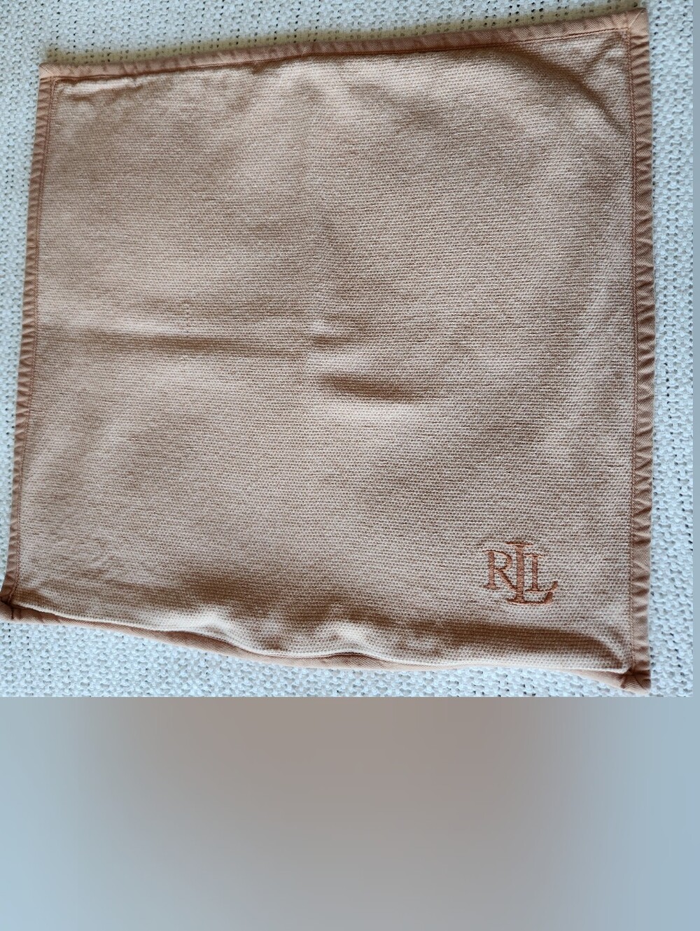 Lauren Ralph Lauren - Pink Cotton Knit Pillow Cover - 18" x 18"
